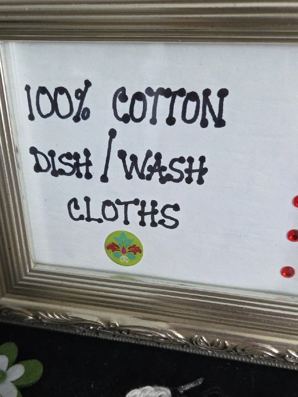 Handmade Crrocheted 100% Cotton Dish / Wash Cloths - Cream Set Of 4